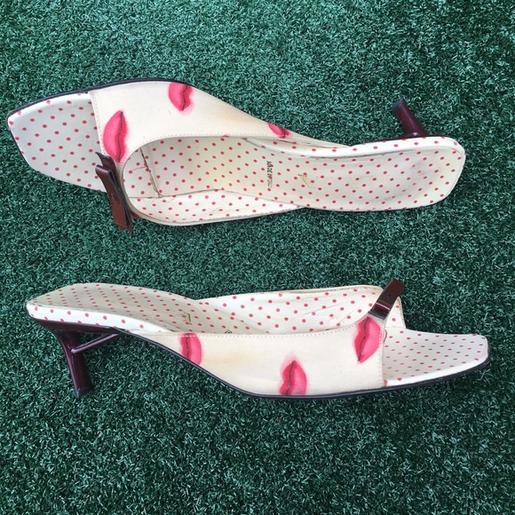Prada Shoes - Vintage Prada Crepe de Chine Lips Sandals 36.5